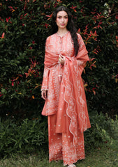 Lawn - Cross Stitch - Eid Edit-II - LWN#0207 - AMBER MIST
