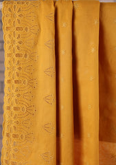 Embroidered Lawn Summer Shawl D#47 - Golden
