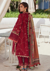 Lawn - Farah Talib Aziz - Luxury Unstitched - FTL25#10 - Rosemary Red