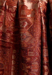 Pashmina Zari Jamawar Shawl D#220 - Maroon