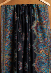 Pashmina Jamawar Shawl D#103 - Black