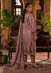 Formals - Fancy Silk Zari Jamawar - 3 Pcs Suit - D#16 - Skin