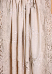 Pashmina Chantilly Patch Work Shawl D#06 - Skin