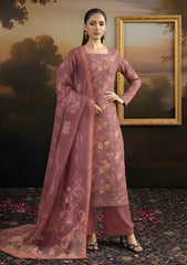 Winter - Riwaj - Printed Velvet Suit - D#42 - Falsa