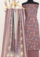 Winter - Rubaaiyat - D Prints - Marina 26 - Wool Shawl - RPM#010 - D Brown