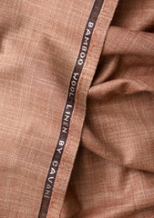 Cavani Bamboo Wool Linen Superior Suiting Texture - Light Rust