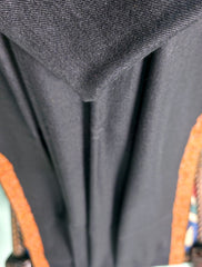 Pashmina Kashmiri Border Shawl D#176 - Black