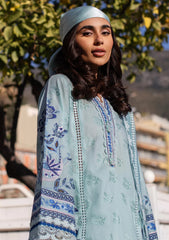 Lawn - Ansab Jahangir - Zoha - Luxury 25 - AJ-LL-25-04 - Blue Bell