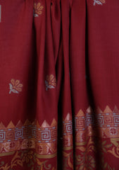 Pashmina Zari Jamawar Shawl D#230 - Maroon
