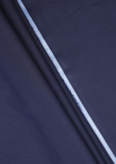 Italy Albini Chambray Selvage Texture Cotton Fabric - P Blue