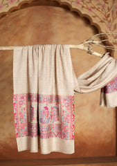 Pashmina Jamawar Scarf D#49 - Skin
