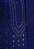 Winter Collection - Riwaj - Bamber Chikankari W/ Mukesh Work - N Blue