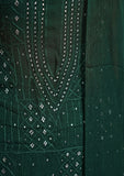 Winter Collection - Riwaj - Bamber Chikankari W/ Mukesh Work - B Green