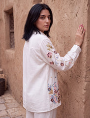 Pret - Moven - Dainty Embroidered Co-Ord Set - White