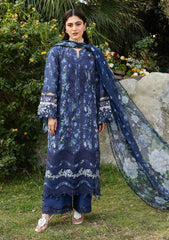 Lawn - Elaf Premium - Chikankari Prints 26 - ERC-3B - NEEL