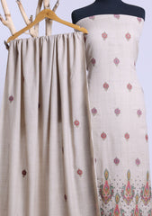 Winter - Riwaj - Pashmina Embroidered Suit - D#09 - Skin