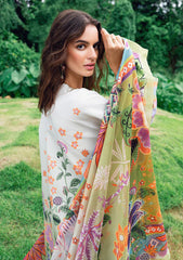 Lawn - Roheenaz - Garden Veil - Printed 25 - RGV#04-B - Melon Muse