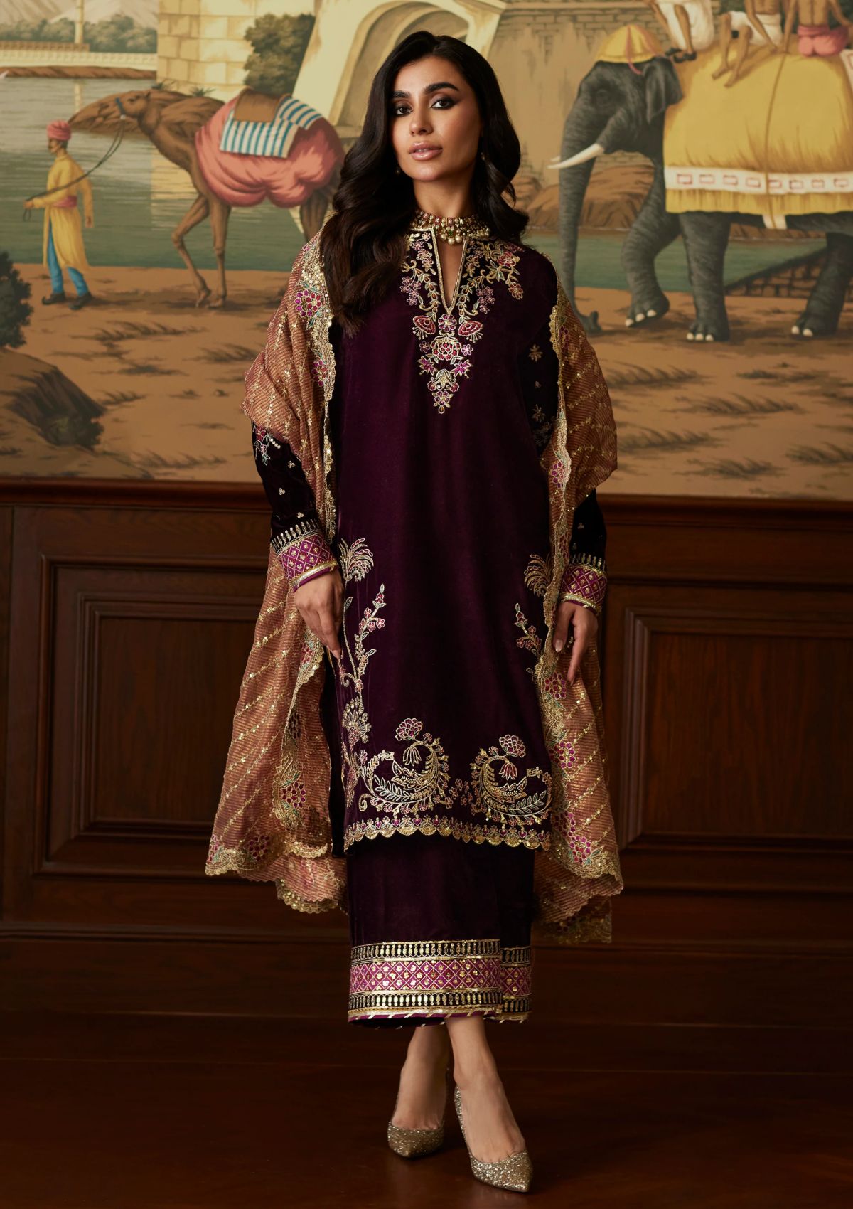 Winter Collection - Mina Hasan - Velvet Luxe - Ayesha