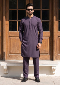 Elite Men Toyobo Wash & Wear Fabric - Purple