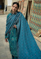 Winter - Mushq - Hemline Bukhara - Unstitched 26 - Azure Courtyard