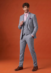 Dormeuil Exel Unique Stretch Wool Fabric - L Grey