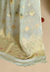 Formals - Fancy Closet - 2 pcs Suit - Chiffon Jamawar D#01 Pista