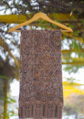 Pure Pashmina Kaani Jamawar Shawl D - 111 - Brown