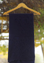 Pashmina Patch Work Shawl D - 25 - N BLUE