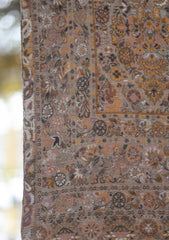 Pure Pashmina Kaani Jamawar Shawl D - 111 - Brown