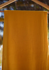 Plain Wool Shawl D - 17 - Mustard