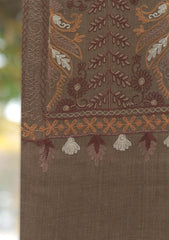 Wool Ari Work Shawl D - 21A - G BROWN