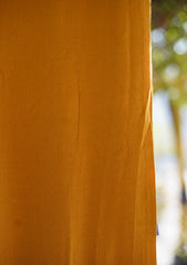 Plain Wool Shawl D - 17 - Mustard