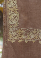 Wool Ari Work Shawl D - 24J - BROWN