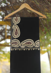 Pashmina Ari Work Shawl D - 149 - Black