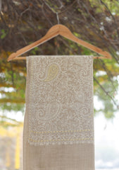 Wool Ari Work Shawl D - 24F - SKIN