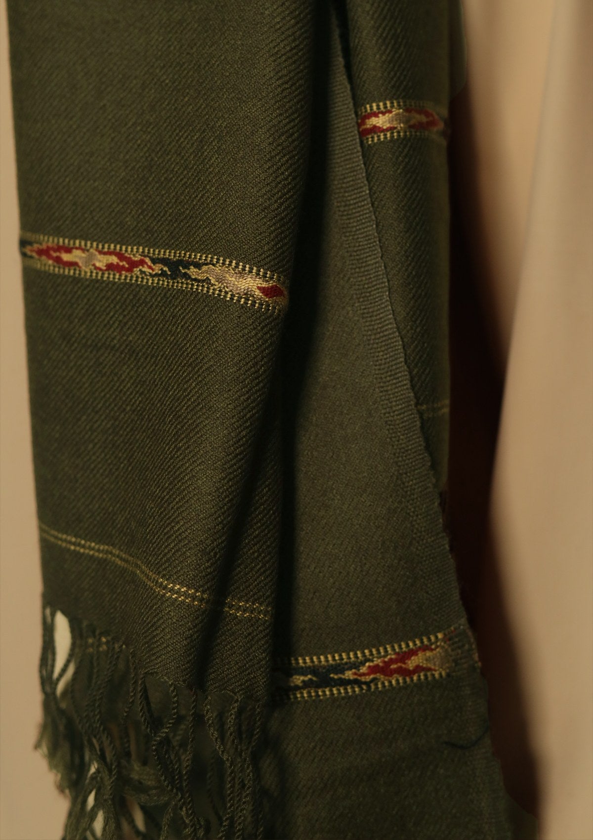 Men Shawls - Wool Shawls - D#215 - Mehendi