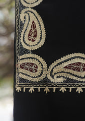 Pashmina Ari Work Shawl D - 149 - Black