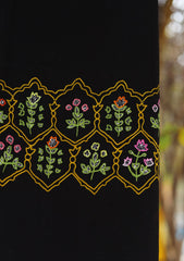 Pashmina Ari Work Shawl D - 133 - Black