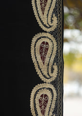 Pashmina Ari Work Shawl D - 149 - Black