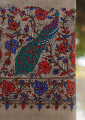 Pashmina Emboridered Shawl D - 163D - M BROWN