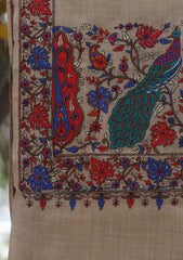 Pashmina Emboridered Shawl D - 163D - M BROWN