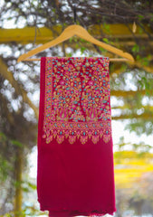 Pashmina Emboridered Shawl D - 162 - D Pink