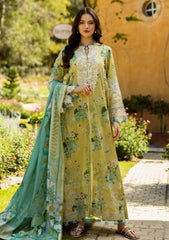 Lawn - Elaf Premium - Print Chikankari 25 - ELK-07A ALLURE