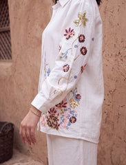 Pret - Moven - Dainty Embroidered Co-Ord Set - White