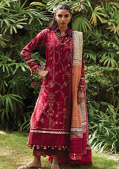 Lawn - Farah Talib Aziz - Luxury Unstitched - FTL25#10 - Rosemary Red