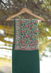 Pashmina Emboridered Shawl D - 174D - D GREEN