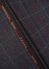 Zegna Ermenegildo Milan Uomo Royal Suiting Wool Fabric - S Black
