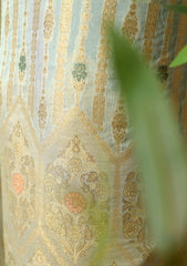 Formals - Fancy Closet - 2 pcs Suit - Chiffon Jamawar D#01 Pista