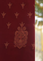 Wool Emboridered Shawl D - 01 - MAROON