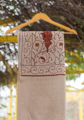 Wool Emboridered Shawl D - 02C - D SKIN